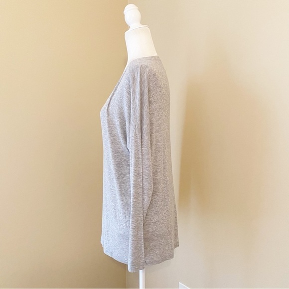CAbi Serenity V Neck Oversized Gray Top #3052 - Small - Picture 3 of 12